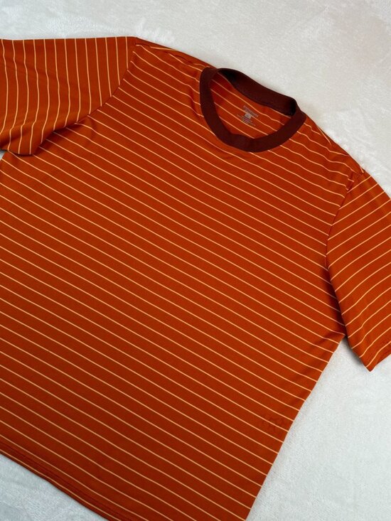 Patagonia Other - Patagonia Capilene Mens L Striped Technical Crewneck T-Shirt Orange Performance
